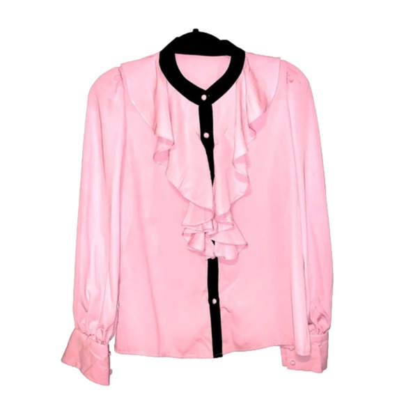 J. JUAŃ COLLARED BUTTON BLOUSE - Picture 1 of 3